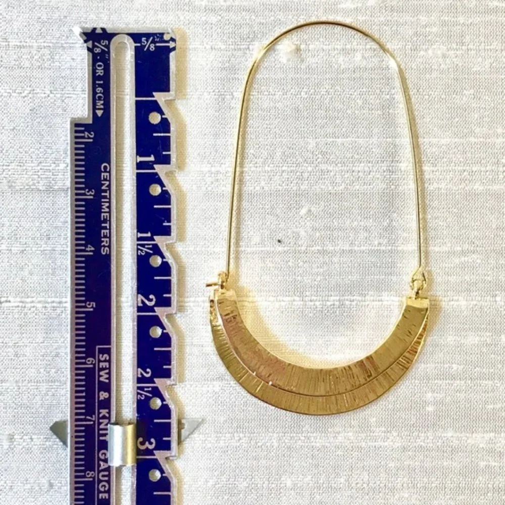 Anthropologie Gold Hoop Earrings